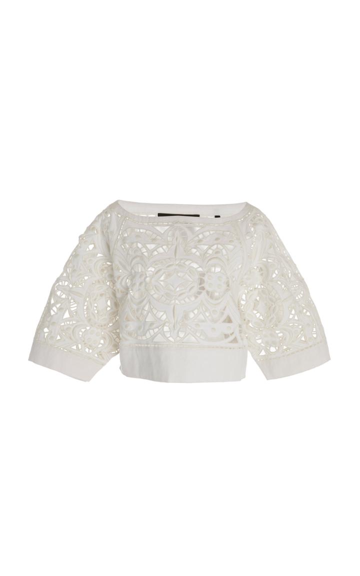 Isabel Marant Denver Cropped Cotton Top