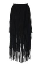 Michael Kors Collection Draped Ribbon Silk Skirt