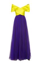 Delpozo Off The Shoulder Tulle Gown
