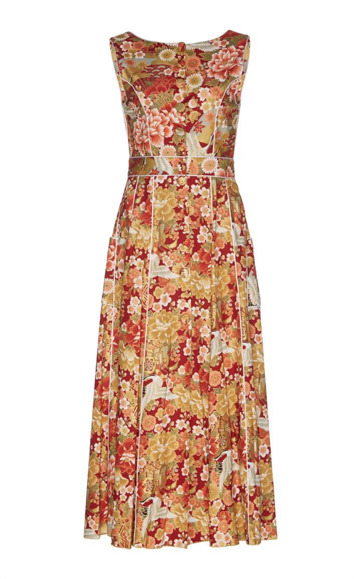 Gl Hrgel Square Neck Midi Dress