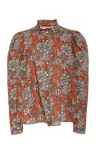 Moda Operandi Alix Of Bohemia Annabel Turmeric Printed Cotton Blouse