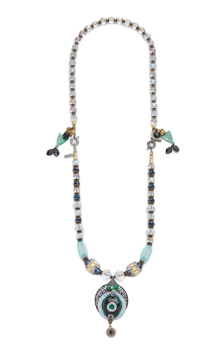 Montageart Murano Glass And Crystal Necklace