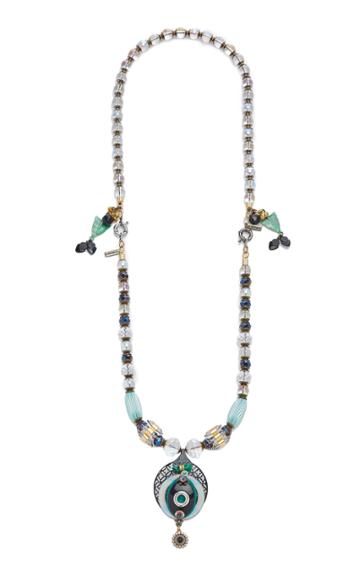 Montageart Murano Glass And Crystal Necklace