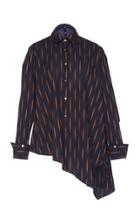 Palmer/harding Palmer//harding Lake Asymmetric Striped Shirt