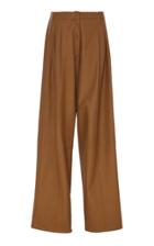 Agnona Nappa Leather Easy Pants