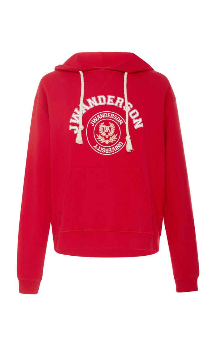 Jw Anderson University Cotton Hoodie