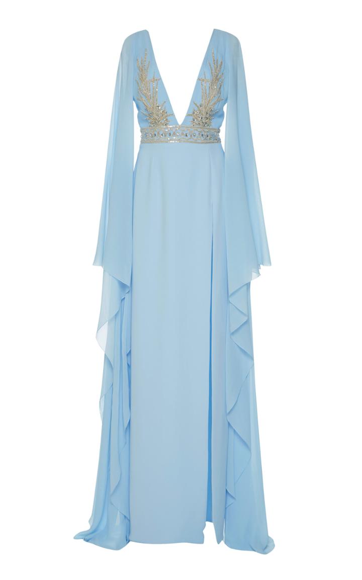 Georges Hobeika Butterfly Sleeve Gown