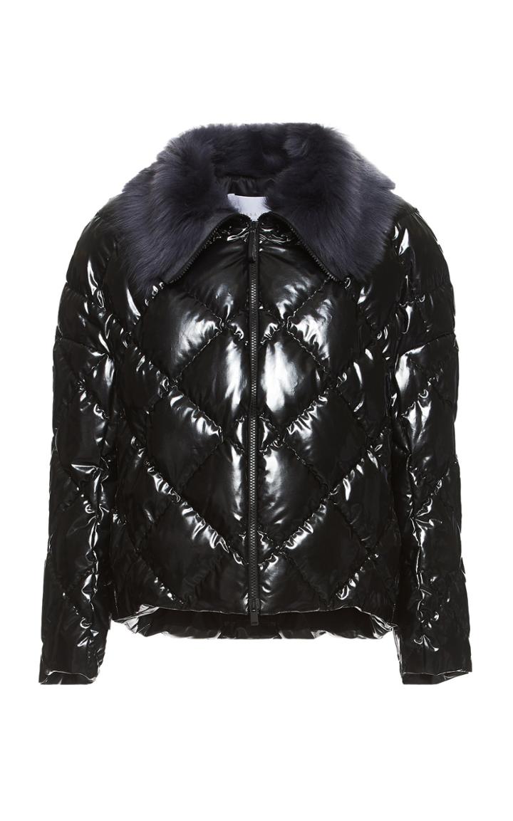 Fabiana Filippi Fur Collar Quilted Puffer