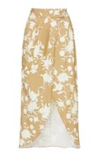 Johanna Ortiz Bohemian Nonchalance Floral Cotton-poplin Skirt