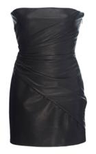 Versace Strapless Leather Dress