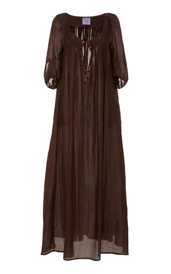 Thierry Colson Eva Cotton-blend Maxi Dress