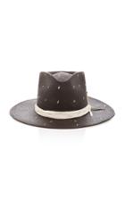 Nick Fouquet Rain Dog Ribbon-trimmed Straw Hat Size: 6 7/8