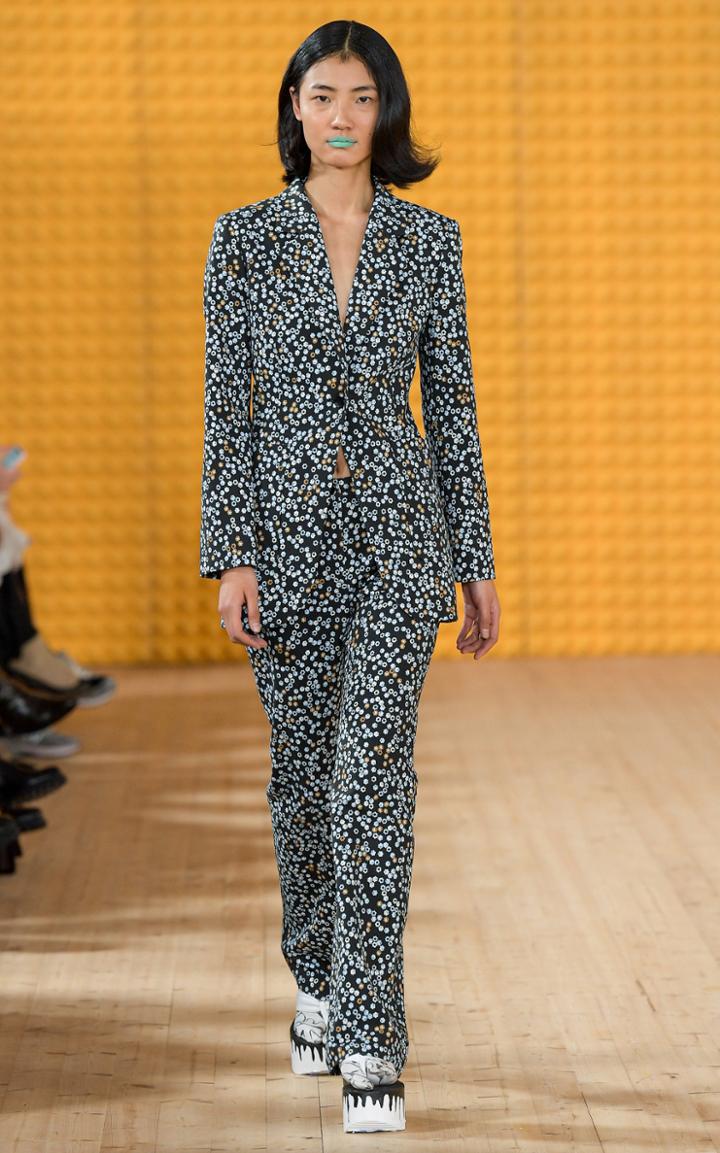 Moda Operandi Stine Goya Trina Floral Crepe Flared Pants