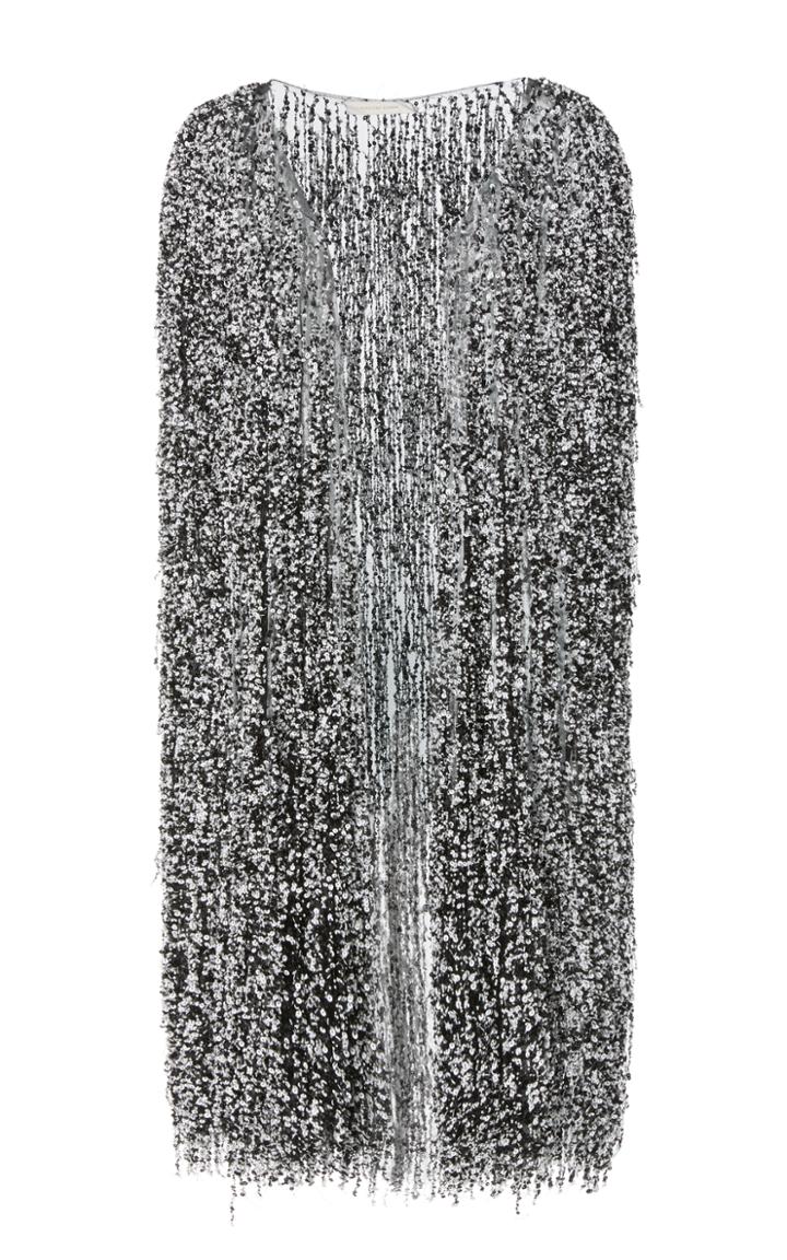 Naeem Khan Sequin Embroidered Cape