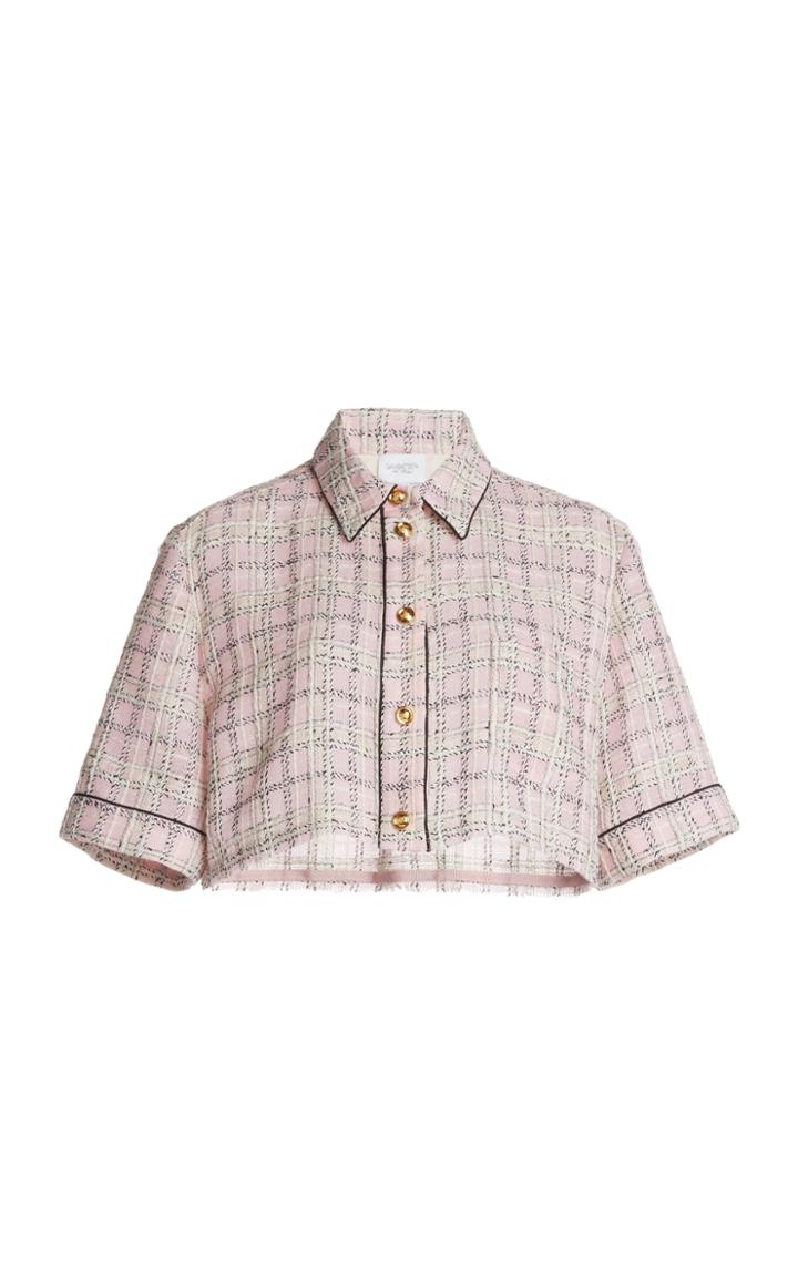 Moda Operandi Giambattista Valli Tweed Cropped Jacket