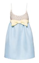 Moda Operandi Miu Miu Embellished Satin Mini Dress