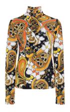 Richard Quinn Paisley Twisted Georgette Top