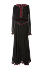Talitha Tribal Embroidered Long Rosa Dress