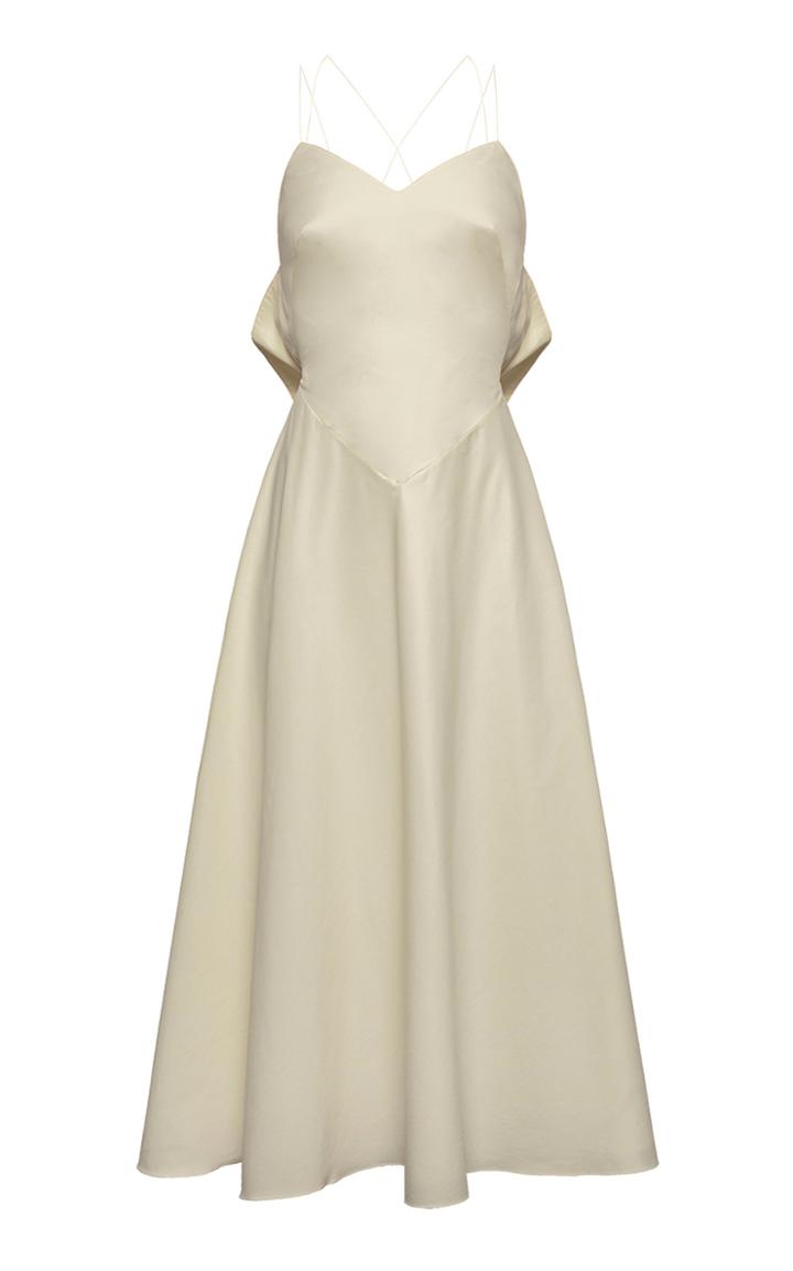 Moda Operandi Anna October Daria Open-back Cotton-blend Dress