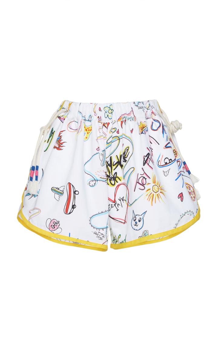 Mira Mikati Graffiti Printed Shorts