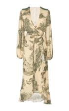 Johanna Ortiz Al Son Del Tambor Silk Midi Dress