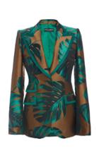 Moda Operandi Dolce & Gabbana Palm Jacquard Blazer Size: 38