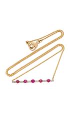 Renee Lewis 18k Gold Ruby And Diamond Necklace