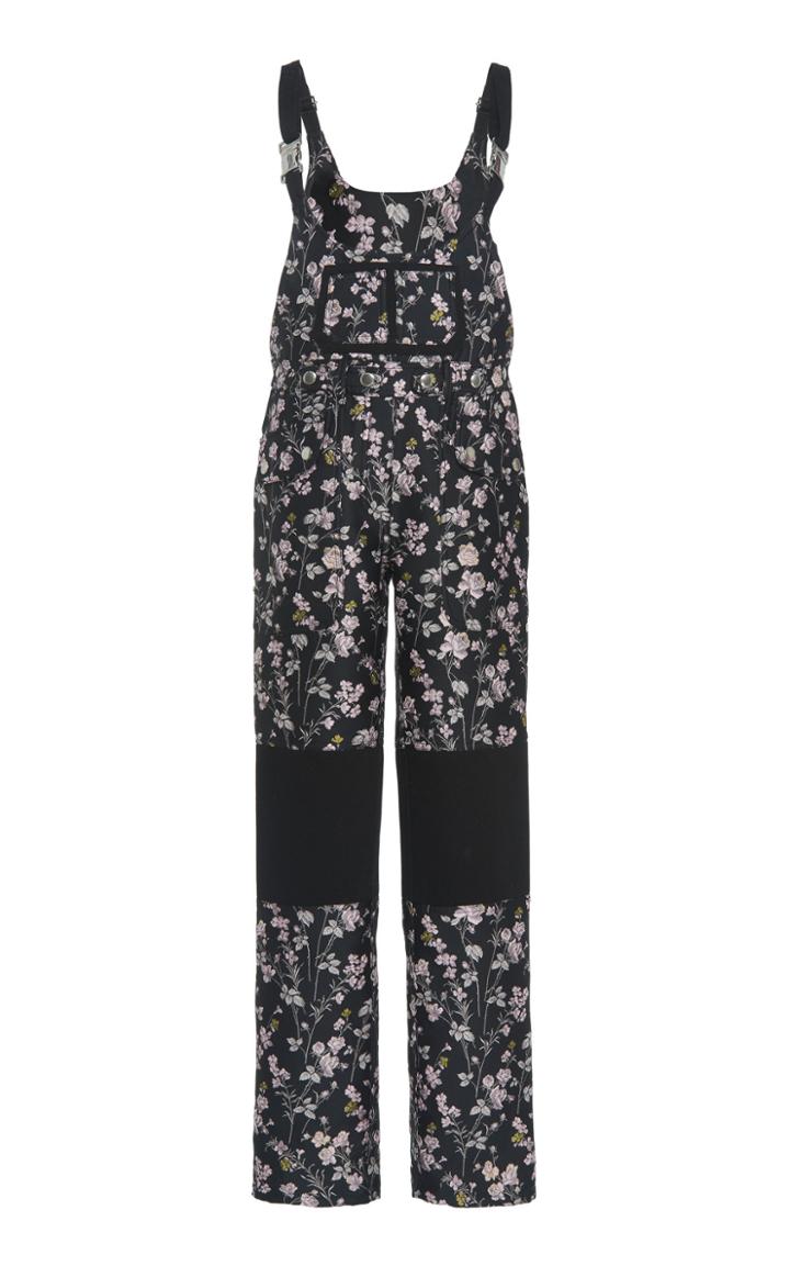 Giambattista Valli Floral Print Straight-leg Overalls