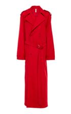 Adam Selman Double Breasted Big Trench