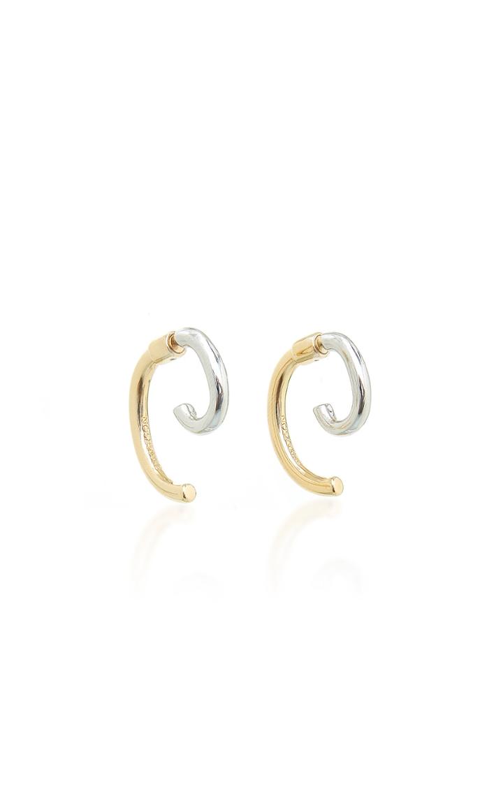 Demarson Luna 12k Gold-plated Two-tone Earrings