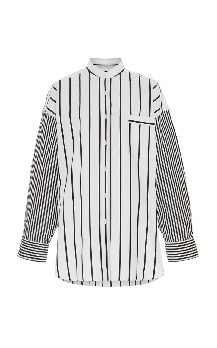 Ermanno Scervino Striped Cotton-poplin Shirt