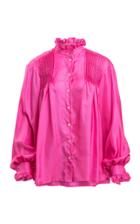 Maggie Marilyn Don't Over Think It Vibrant Silk Shirt