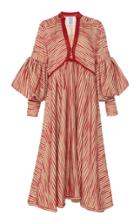 Rosie Assoulin Patterned Cotton Midi Dress