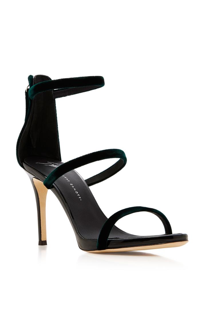 Giuseppe Zanotti Veronica Velvet Sandals