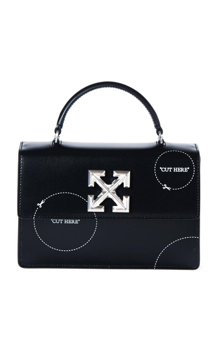 Moda Operandi Off-white C/o Virgil Abloh Cut Here Jitney 1.4 Leather Top Handle Ba