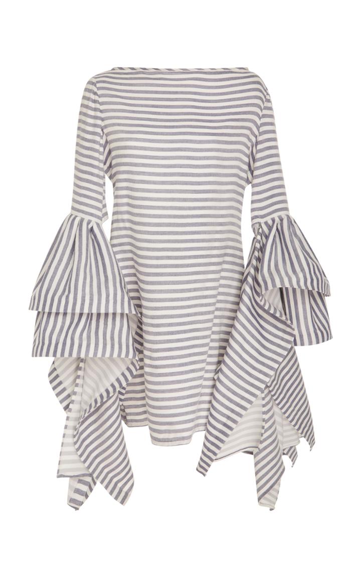 Leal Daccarett Ines Bell Sleeve Shift Dress