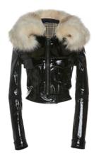 Paco Rabanne Reversible Cropped Vinyl Jacket