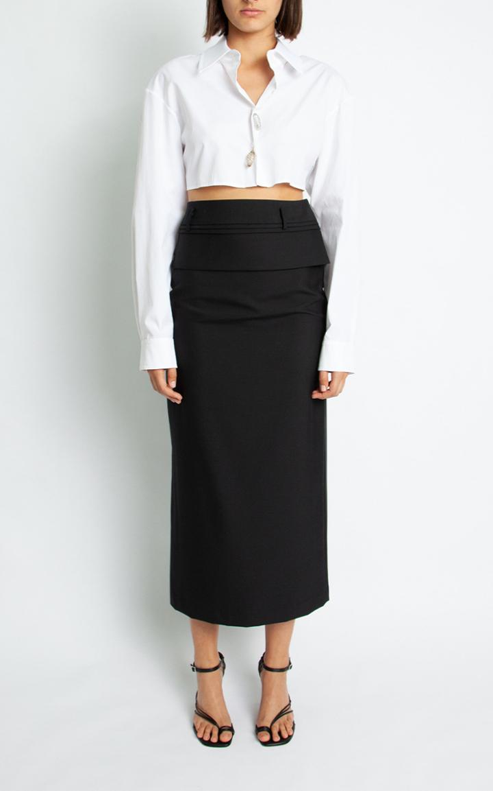 Moda Operandi Christopher Esber Floating Quartz Cotton-poplin Cropped Shirt