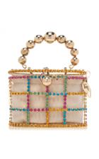 Moda Operandi Rosantica Holli Rainbow Caged Pearl Top Handle Bag