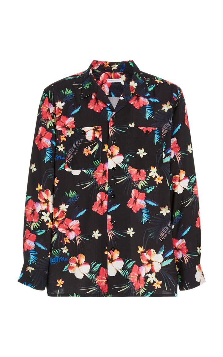 Engineered Garments Floral-print Cotton Shirt