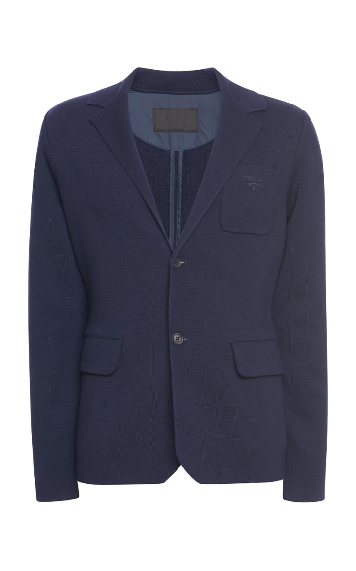 Prada Knit Wool Sport Jacket
