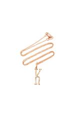 Devon Woodhill Rose Gold Character Letter Necklace