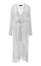 Sally Lapointe Long Sleeve Sequin Dress