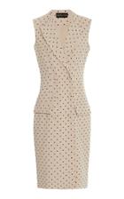 Christian Siriano Polka Dot Double Breasted Vest