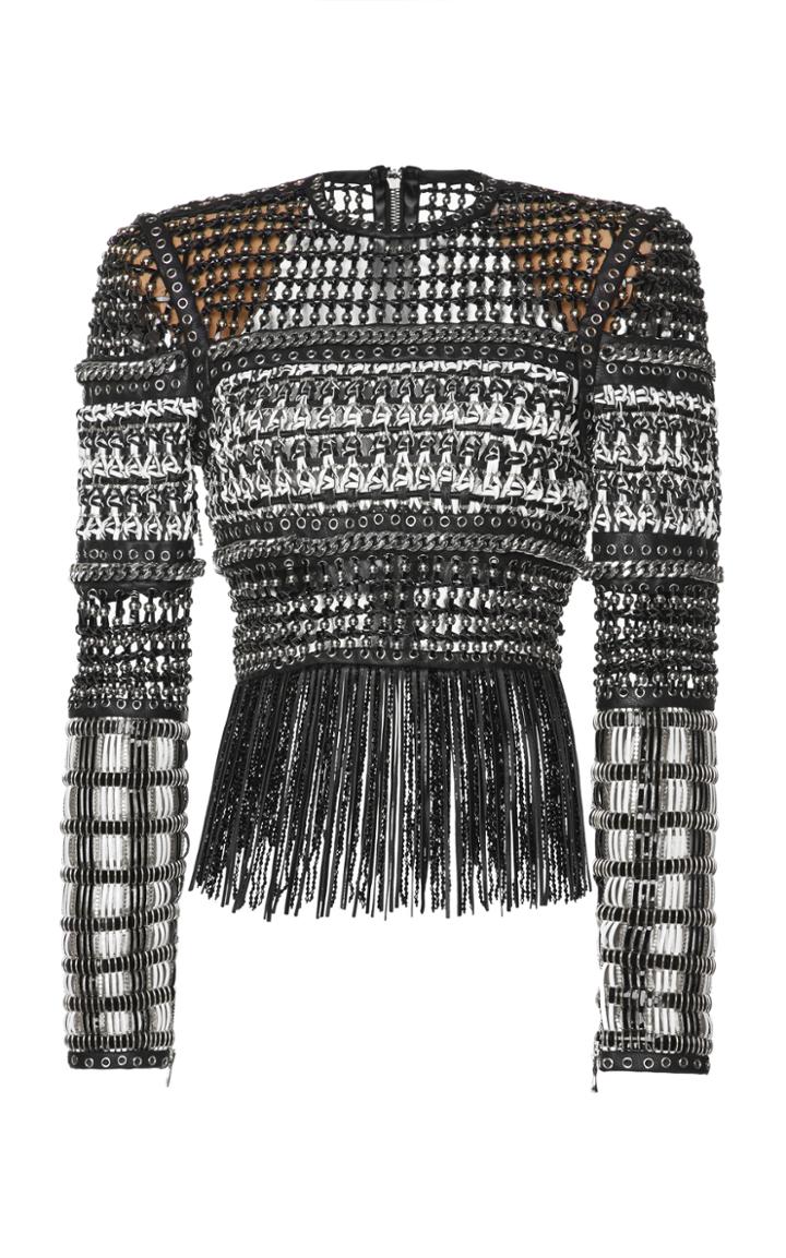 Balmain Braided Fringe Top