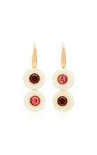 Francesca Villa Eclypse Garnet And Topaz Earrings