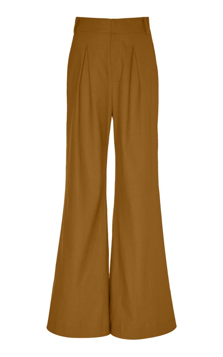 Moda Operandi Staud Bruco Linen-cotton Wide-leg Pants Size: 00