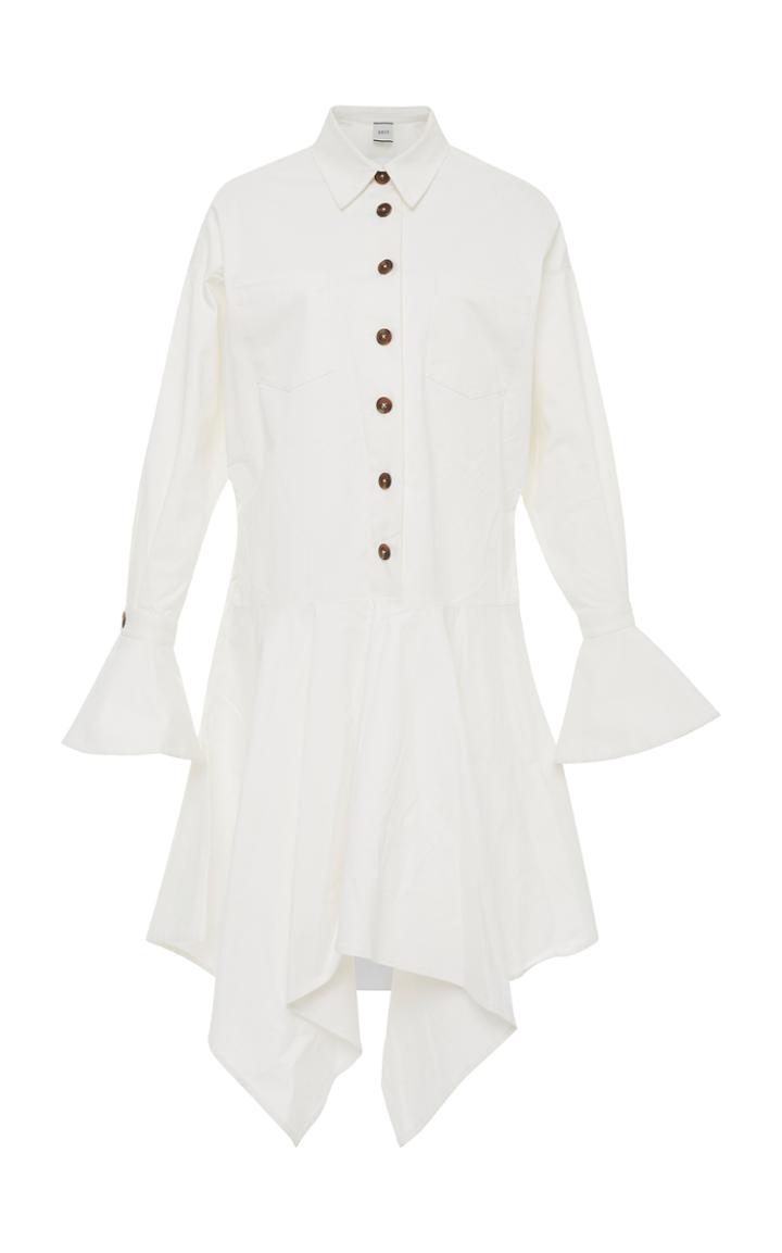 Edit Fluted Cuff Oversized Shirt Dress