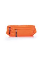 Prada Orange Nylon Hip Bag With Rubber Logo
