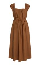 Moda Operandi Vince Tie-accent Linen-blend Dress